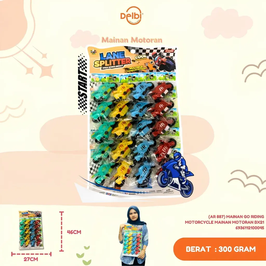[AR 887] MAINAN GO RIDING MOTORCYCLE MAINAN MOTORAN BX21