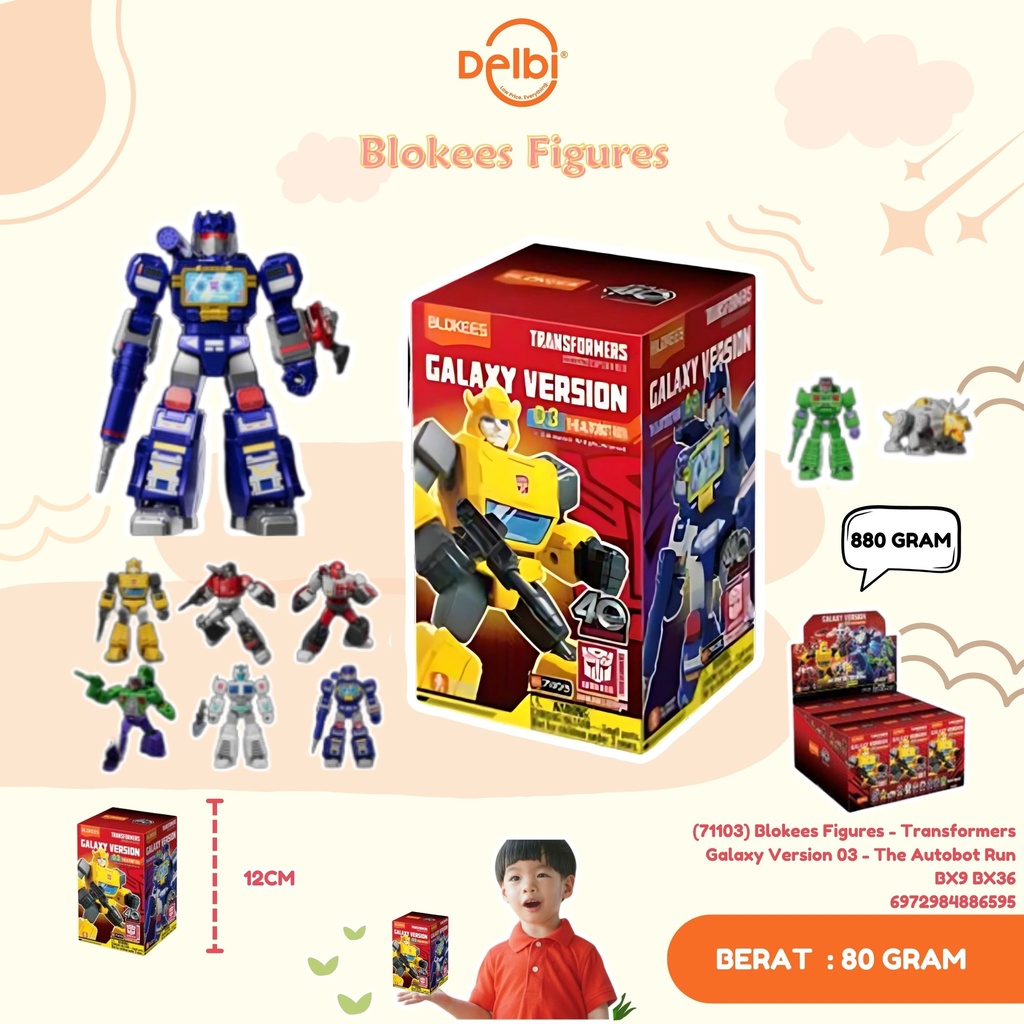 [6972984886595] (71103) Mainan Blokees Figures - Transformers Galaxy Version 03 - The Autobot Run BX9 BX36