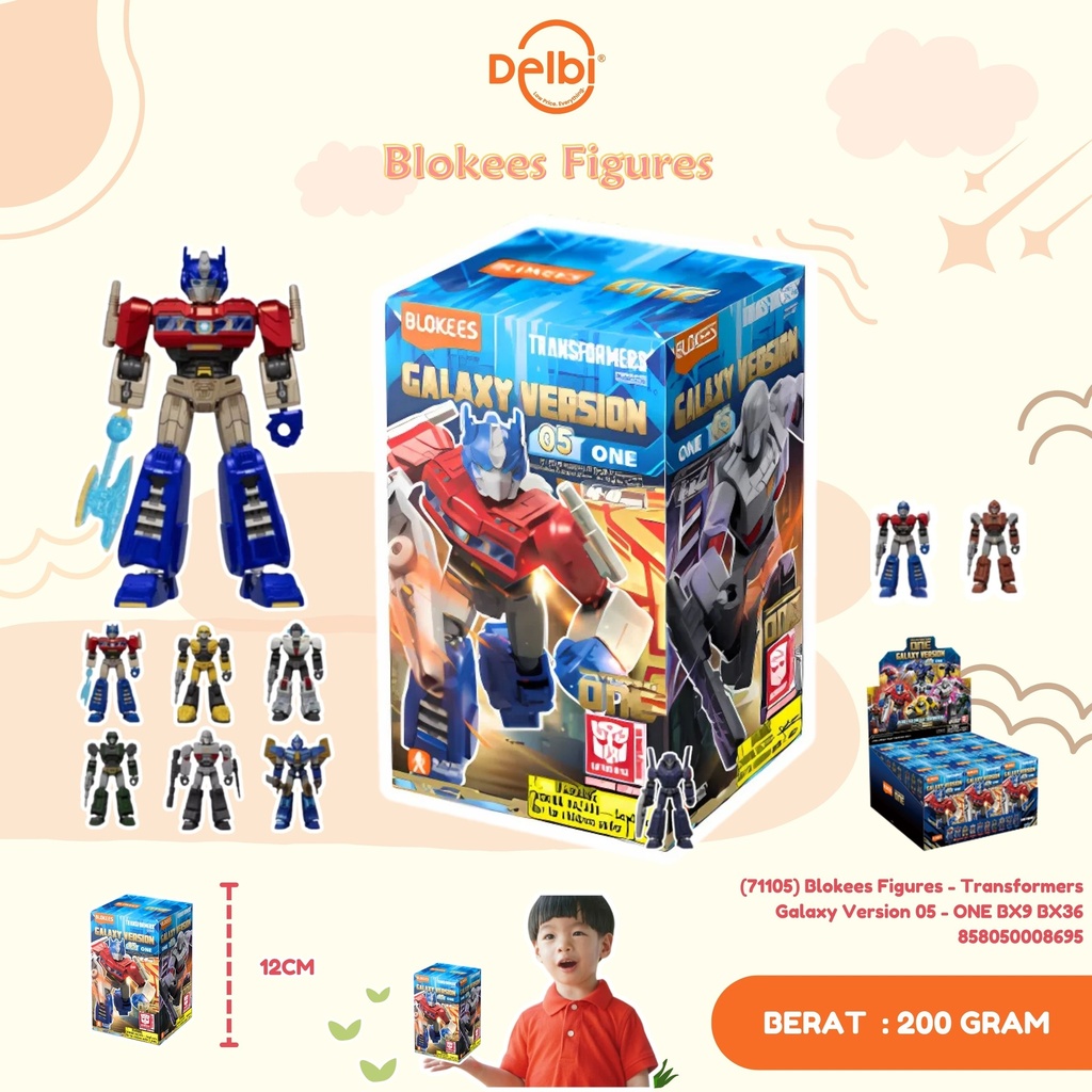 [858050008695] (71105) Mainan Blokees Figures - Transformers Galaxy Version 05 - ONE BX9 BX36