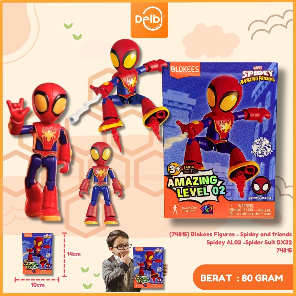(74815) Blokees Figures - Spidey and friends Spidey AL02 -Spider Suit BX32