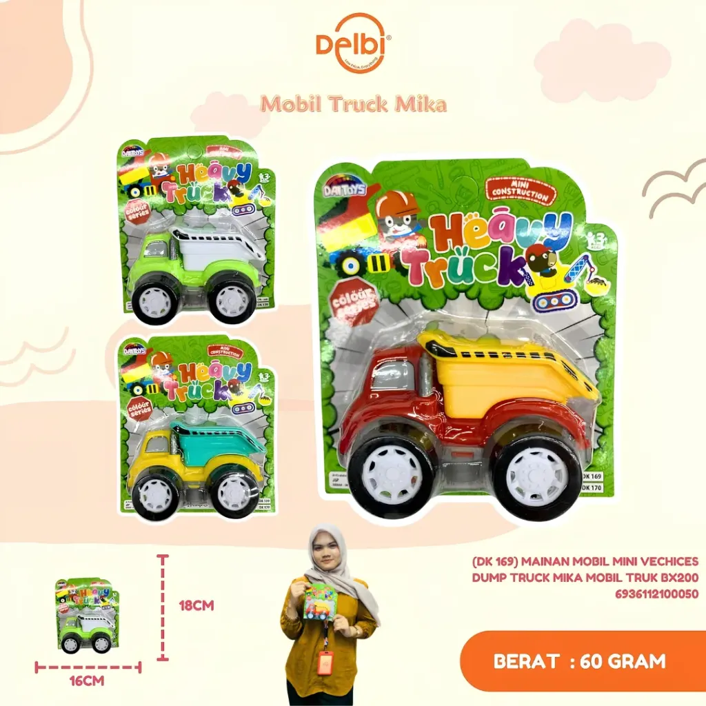 MAINAN MOBIL MINI VECHICES DUMP TRUCK MIKA MOBIL TRUK BX200