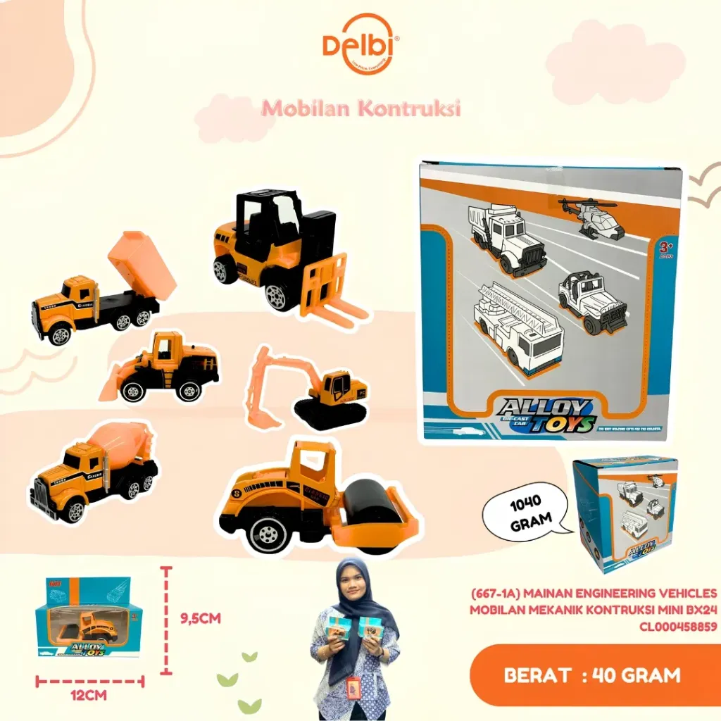 [CL000458859] (667-1A) MAINAN ENGINEERING VEHICLES MOBILAN MEKANIK KONTRUKSI MINI BX24