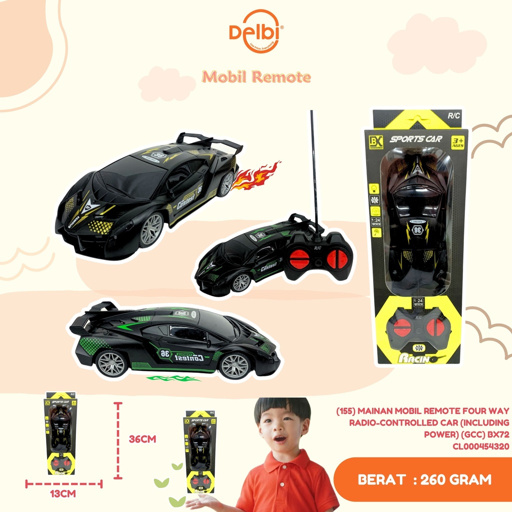 (155) MAINAN MOBIL REMOTE FOUR WAY RADIO-CONTROLLED CAR (INCLUDING POWER) (GCC) BX72