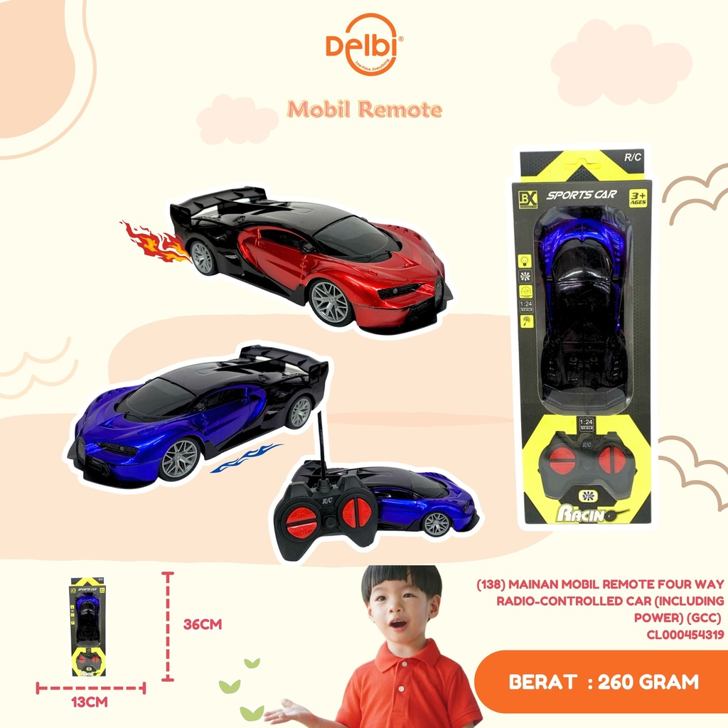 (138) MAINAN MOBIL REMOTE FOUR WAY RADIO-CONTROLLED CAR (INCLUDING POWER) (GCC) 