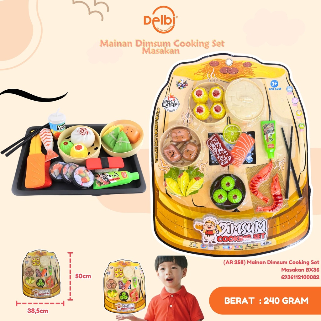 (AR 258) Mainan Dimsum Cooking Set Masakan BX36