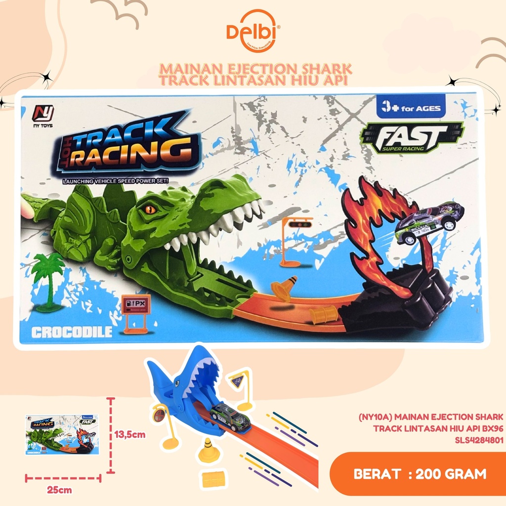 [SLS4284801] (NY10A) MAINAN EJECTION SHARK TRACK LINTASAN HIU API BX96