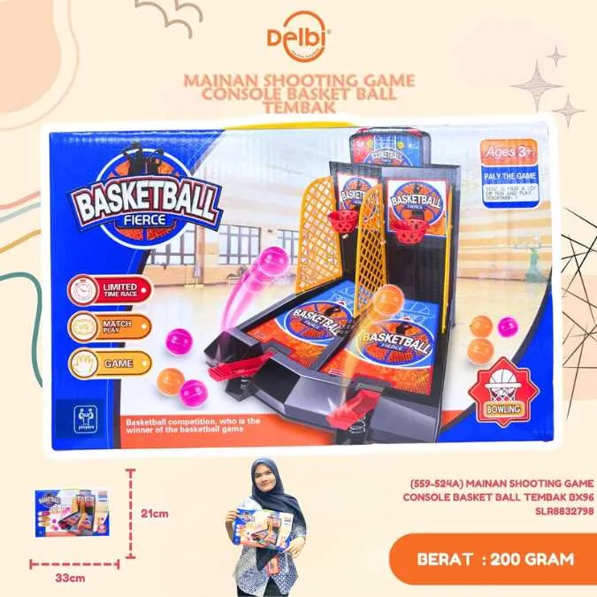 [SLR8832798] (559-524A) MAINAN SHOOTING GAME CONSOLE BASKET BALL TEMBAK BX96