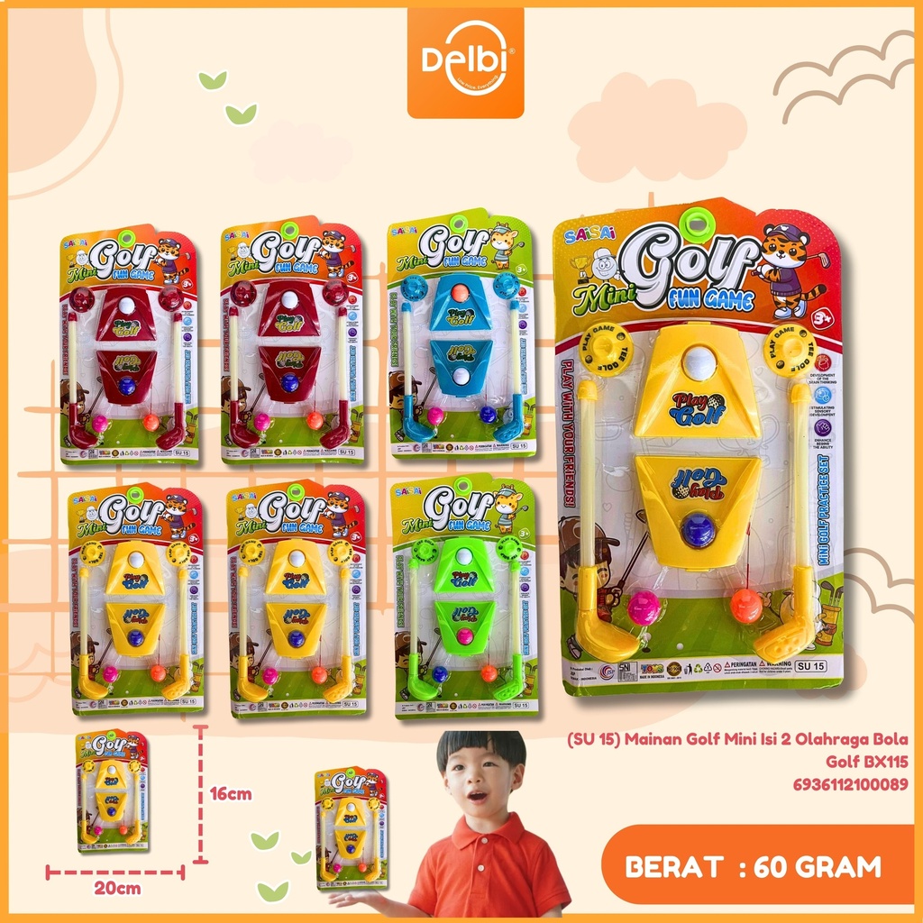 [SU 15] Mainan Golf Mini Isi 2 Olahraga Bola Golf BX115