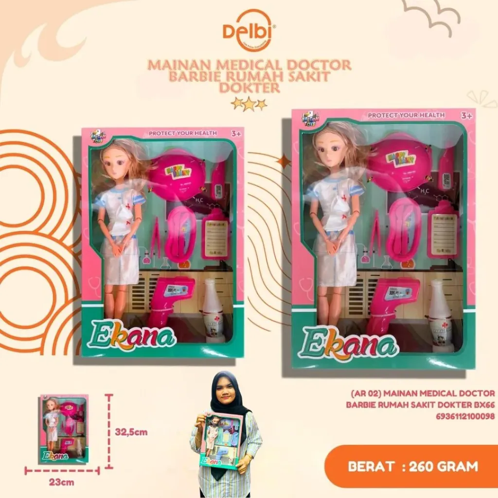 [AR 02] MAINAN MEDICAL DOCTOR BARBIE RUMAH SAKIT DOKTER BX66