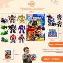 (71304) Mainan Blokees Figures - Transformers Defender Version 03 DV03 Heavy Metal War BX12 BX144