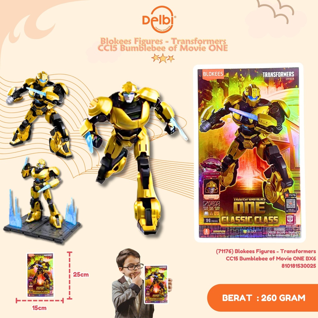 [810181530025] (71176) Blokees Figures - Transformers CC15 Bumblebee of Movie ONE BX6