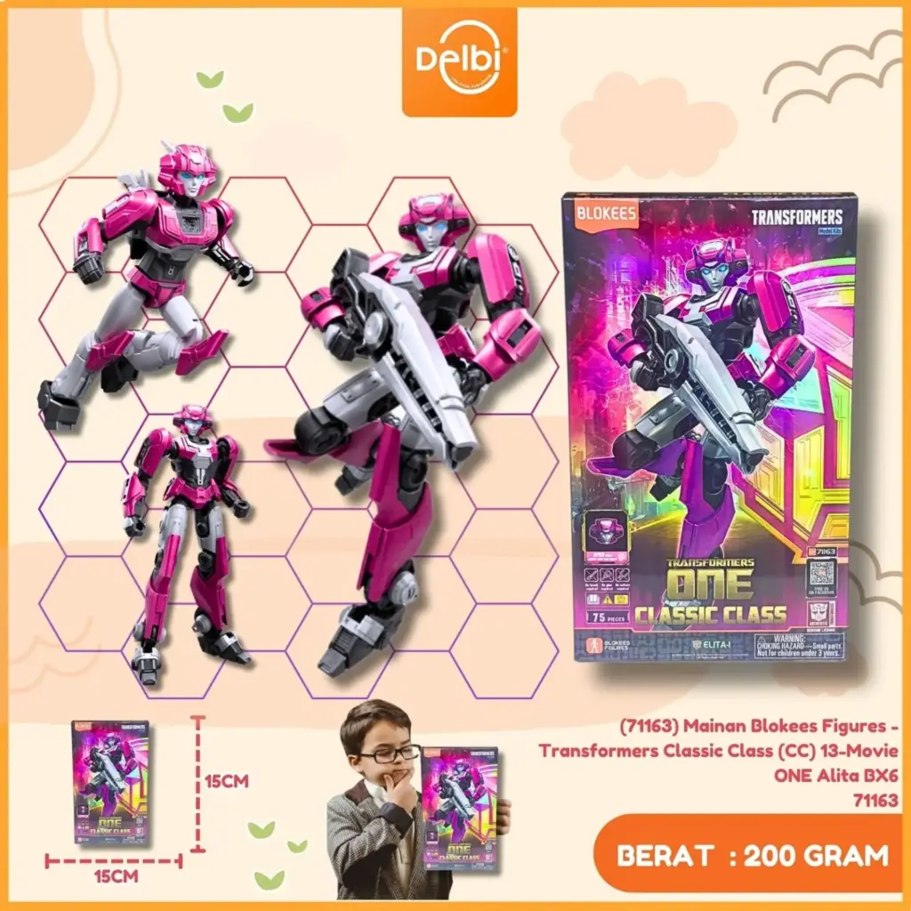 [858050008589] (71163) Mainan Blokees Figures - Transformers Classic Class (CC) 13-Movie ONE Alita BX6