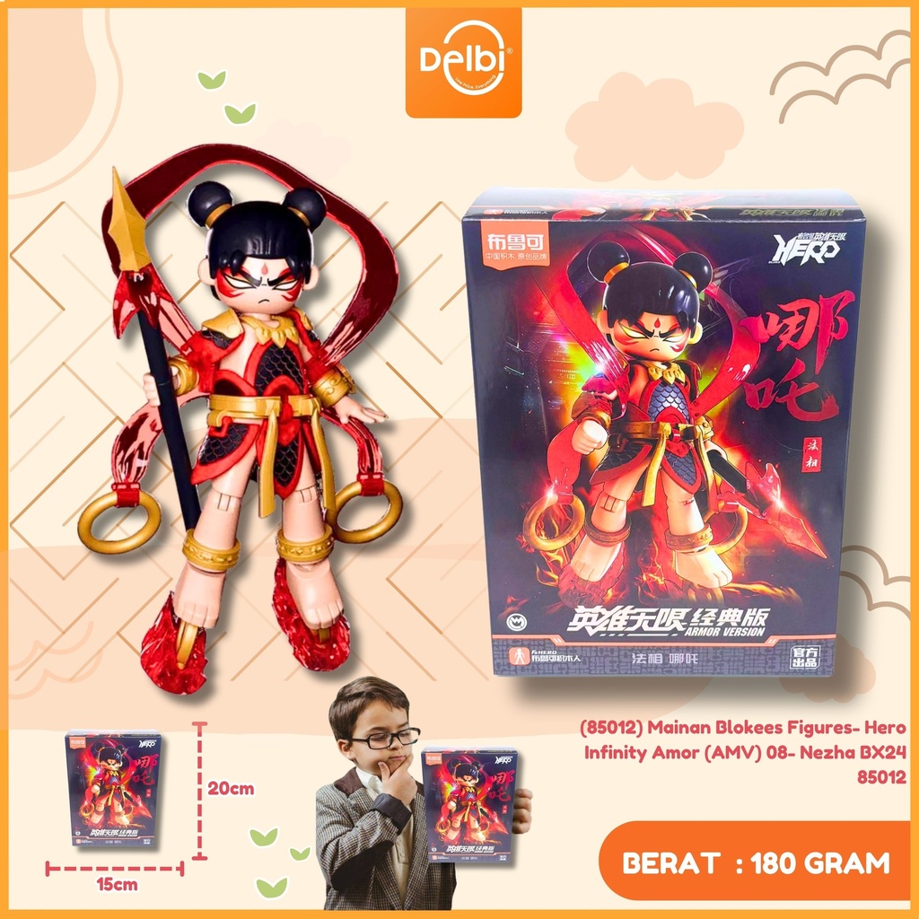 (85012) Mainan Blokees Figures- Hero Infinity Amor (AMV) 08- Nezha BX24