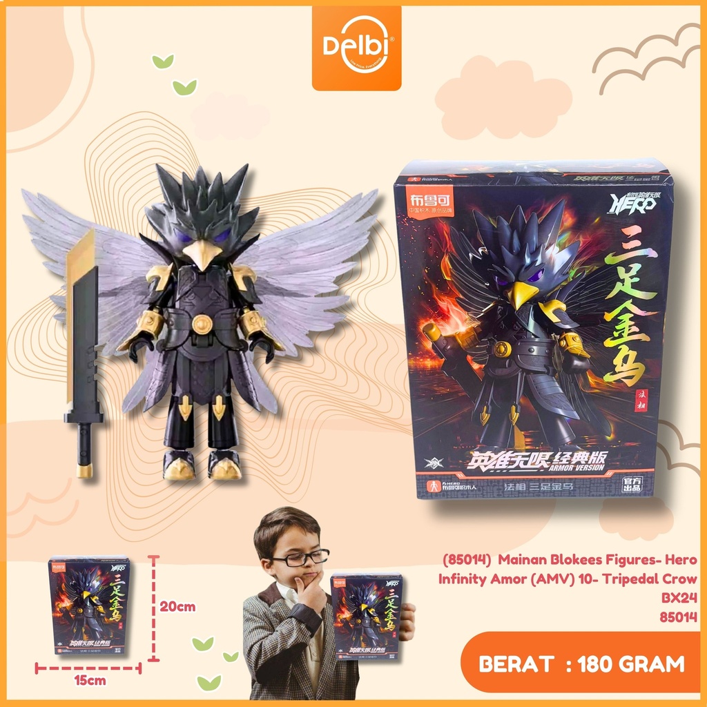 (85014)  Mainan Blokees Figures- Hero Infinity Amor (AMV) 10- Tripedal Crow BX24