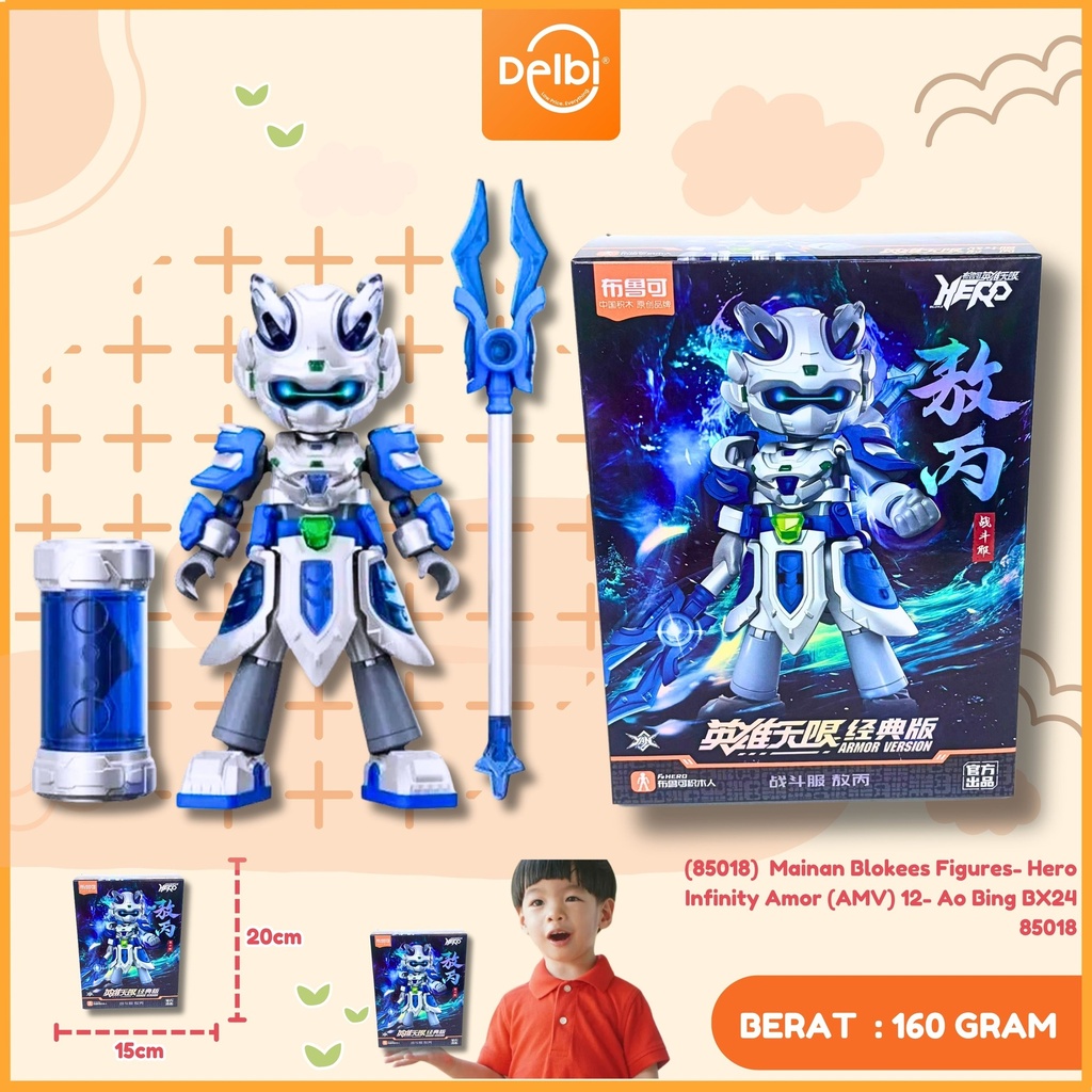 (85018)  Mainan Blokees Figures- Hero Infinity Amor (AMV) 12- Ao Bing BX24
