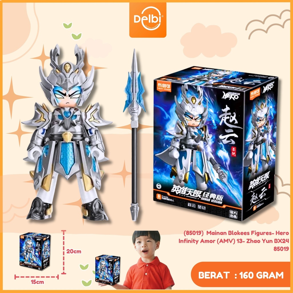 [6972984886458] (85019)  Mainan Blokees Figures- Hero Infinity Amor (AMV) 13- Zhao Yun BX24