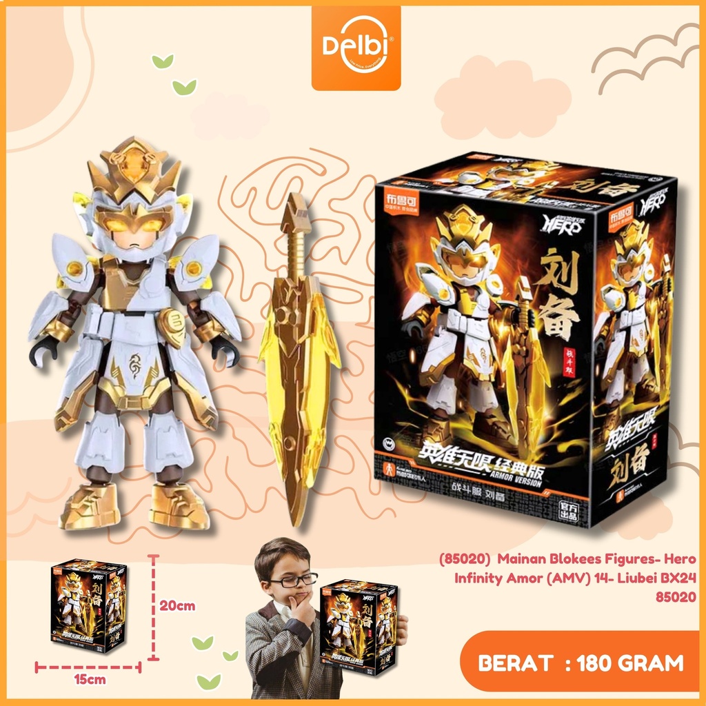[6972984886526] (85020)  Mainan Blokees Figures- Hero Infinity Amor (AMV) 14- Liubei BX24