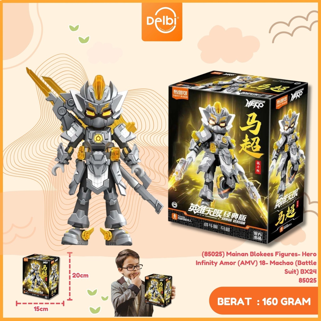 [6972984886779] (85025) Mainan Blokees Figures- Hero Infinity Amor (AMV) 18- Machao (Battle Suit) BX24