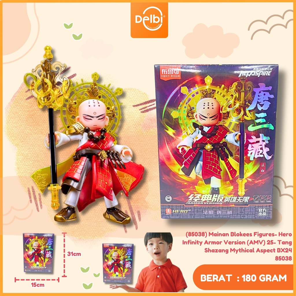 [6972984888421] (85038) Mainan Blokees Figures- Hero Infinity Armor Version (AMV) 25- Tang Shazang Mythical Aspect BX24