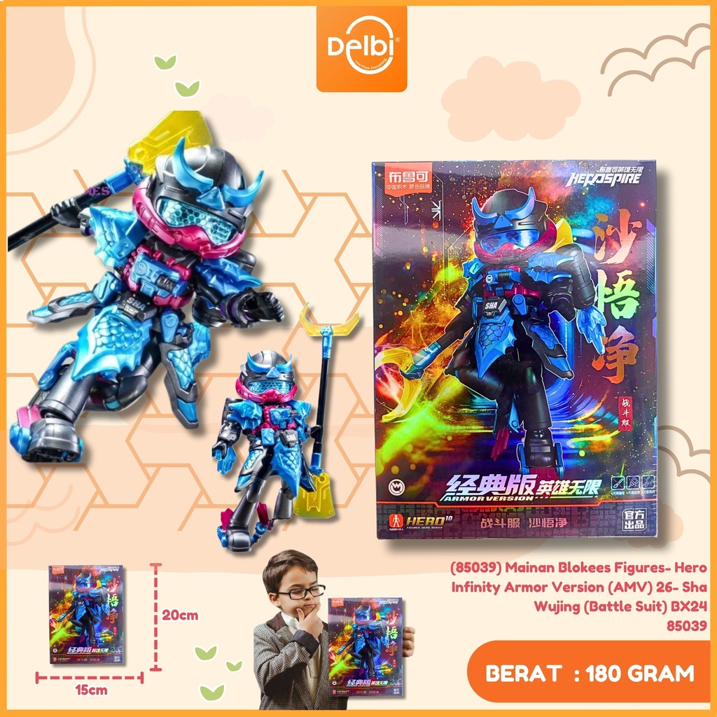 (85039) Mainan Blokees Figures- Hero Infinity Armor Version (AMV) 26- Sha Wujing (Battle Suit) BX24