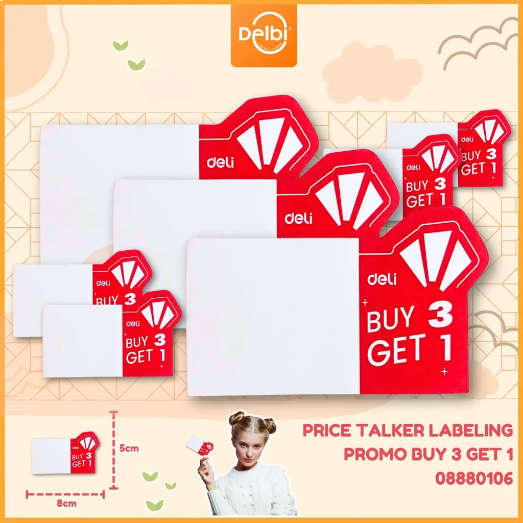 [08880106] PRICE TALKER LABELING PROMO BUY 3 GET 1