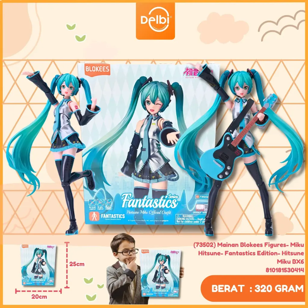 [810181530414] (73502) Mainan Blokees Figures- Miku Hatsune- Fantastics Edition- Hitsune Miku BX6