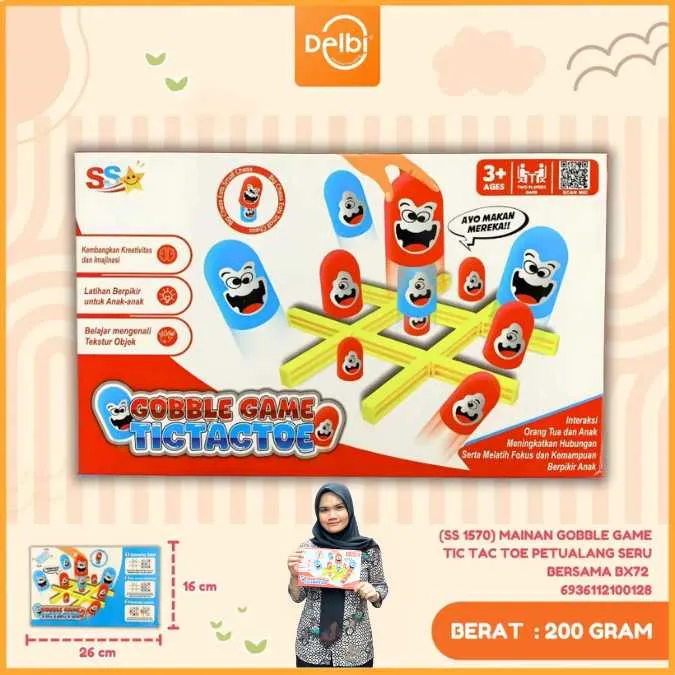 MAINAN GOBBLE GAME TIC TAC TOE PETUALANG SERU BERSAMA BX72