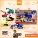 (KX09-1A) MAINAN SLIDING ENGINEERING ALLOY CAR MOBILAN MINI KONTRUKSI BX504 