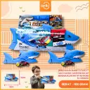 (8191) MAINAN SHARK CATAPULT TRACK RACING CAR MOBIL BALAP DENGAN JALAN MOTIF HIU BX180