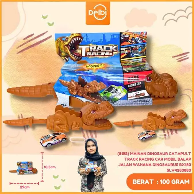 [SLV4283883] (8192) MAINAN DINOSAUR CATAPULT TRACK RACING CAR MOBIL BALAP JALAN WAHANA DINOSAURUS BX180