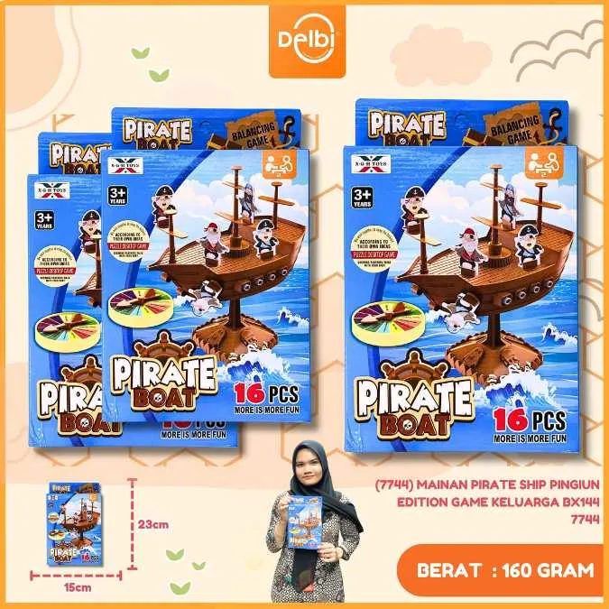 [CL000478018] (7744) MAINAN PIRATE SHIP PINGIUN EDITION GAME KELUARGA BX144