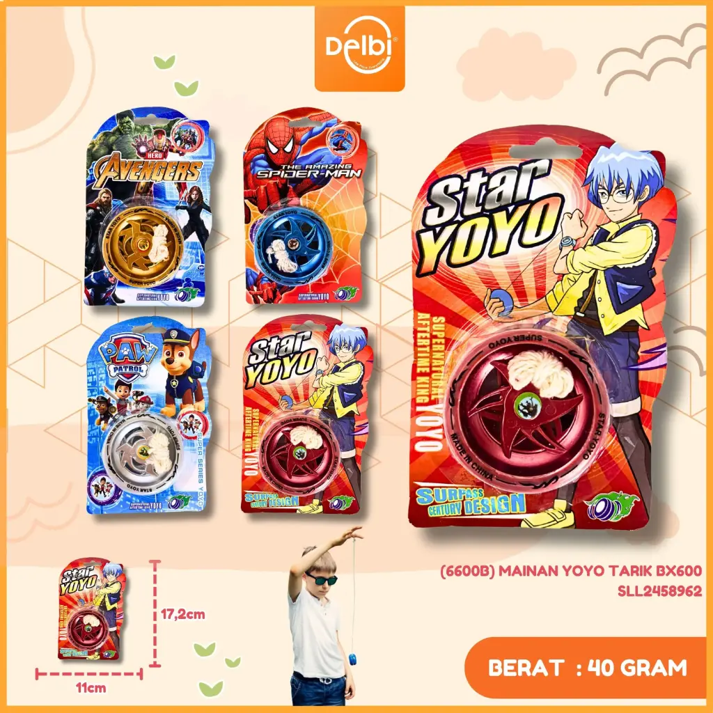 (6600B) MAINAN YOYO TARIK BX600