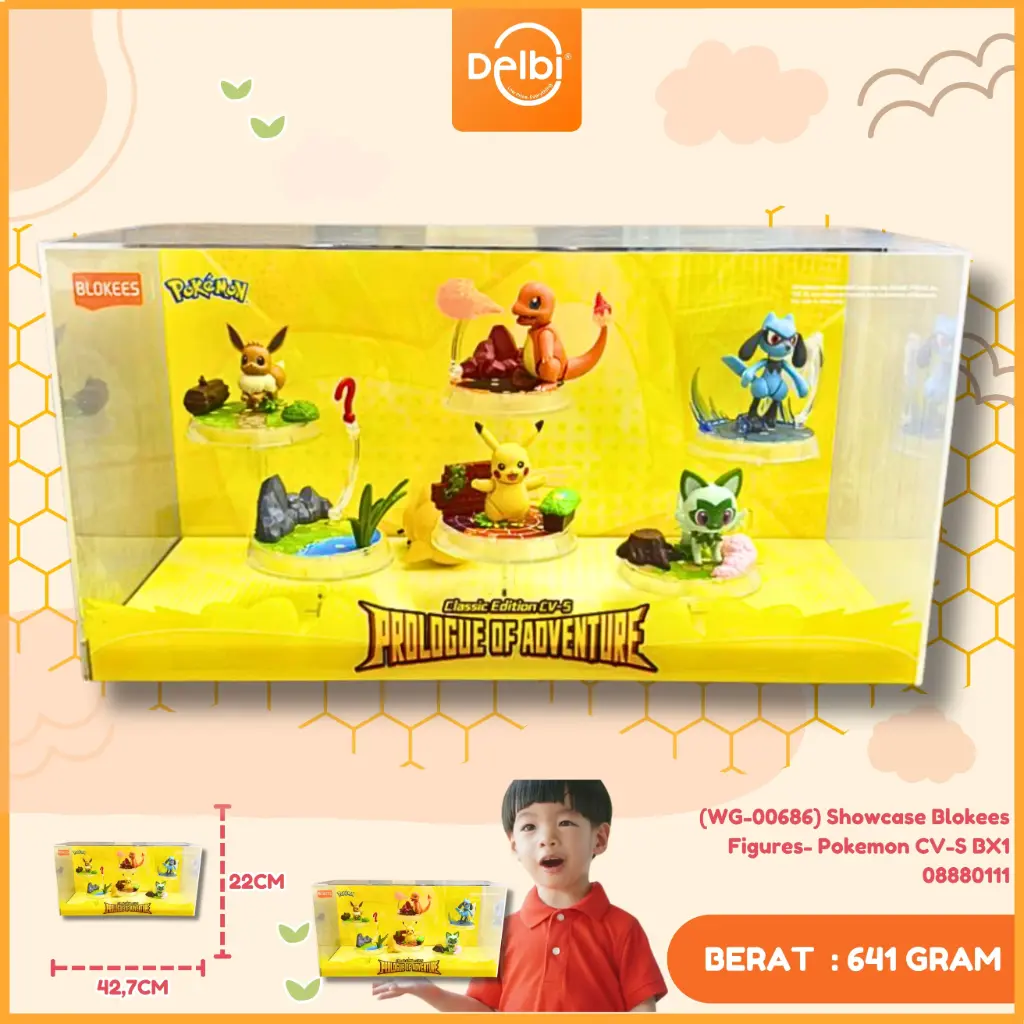 [08880111] (WG-00686) Showcase Blokees Figures- Pokemon CV-S BX1
