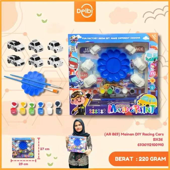 [AR 869] Mainan DIY Racing Cars BX36