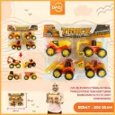 MAINAN MOBILAN KECIL MINI CONTRUCTION KONTURKSI BANGUNAN ISI 4 KTG PLASTIK PP BX64