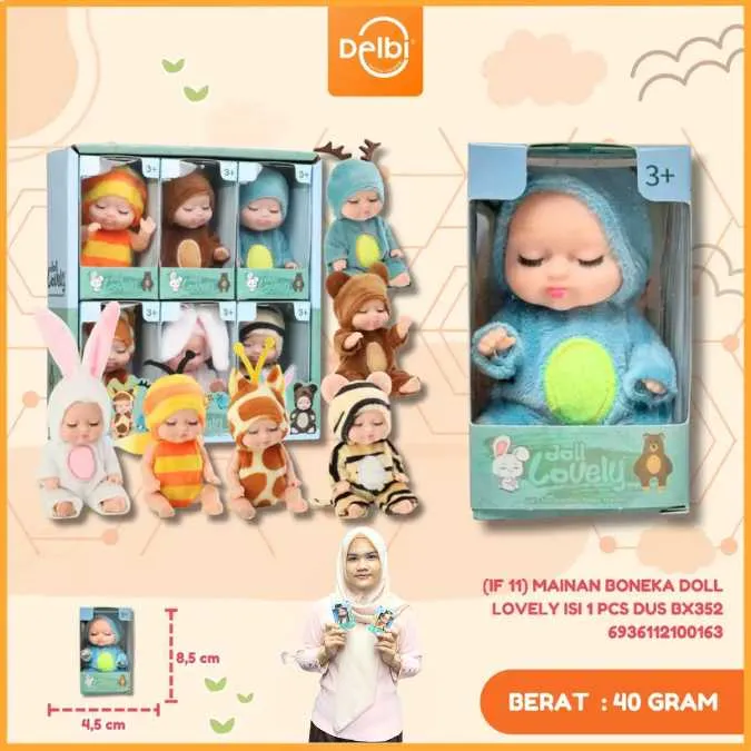 MAINAN BONEKA DOLL LOVELY ISI 1 PCS DUS BX352