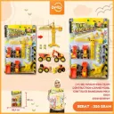 MAINAN MINI TEAM CONTRUCTION+CRANE MOBIL KONTRUKSI BANGUNAN MIKA BX24