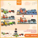 Mainan Mobilan Forklift Full Set Pull & Go BX33