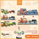 Mainan Mobilan Forklift Full Set Pull & Go BX33