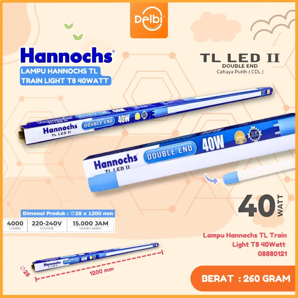 [08880121] Lampu Hannochs TL Train Light T8 40Watt