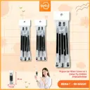 (W28-1) Pulpen Gel Hitam 0,5mm isi 5 Bullet Tip BX5000