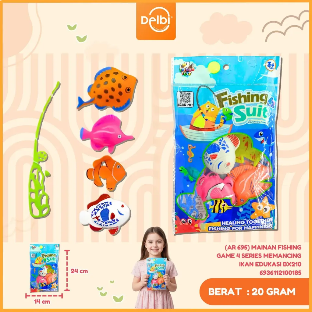 [AR 695] MAINAN FISHING GAME 4 SERIES MEMANCING IKAN EDUKASI BX210