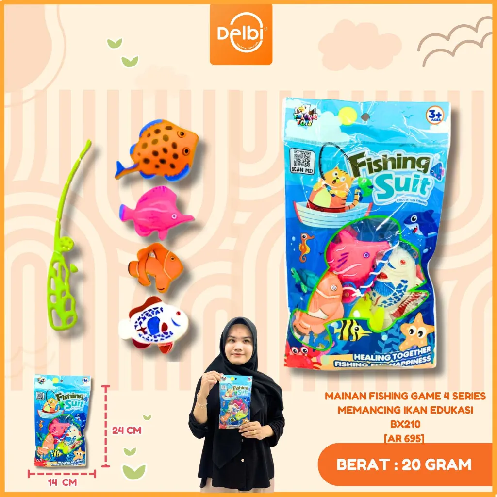 [AR 695] MAINAN FISHING GAME 4 SERIES MEMANCING IKAN EDUKASI BX210