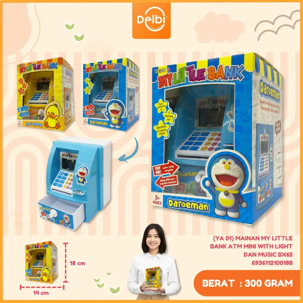 [YA 01] MAINAN MY LITTLE BANK ATM MINI WITH LIGHT DAN MUSIC BX65