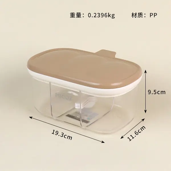 [109100010] KOTAK TEMPAT BUMBU SEASONING BOX 3 SEKAT RANDOM BX48