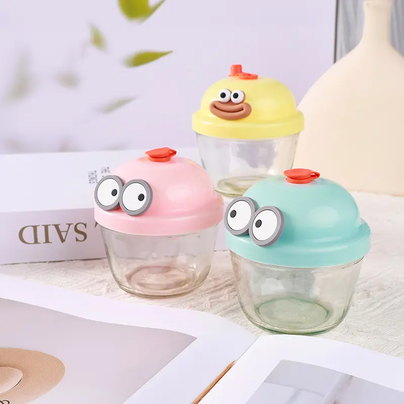 GELAS KACA BOTOL MINUM KARAKTER DUNDUN 210ml BX105