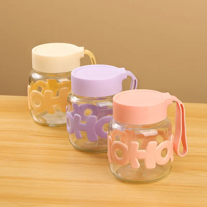 [1210300030] GELAS BOTOL KACA DENGAN TULISAN FEIFAN HOHO 300ml BX105