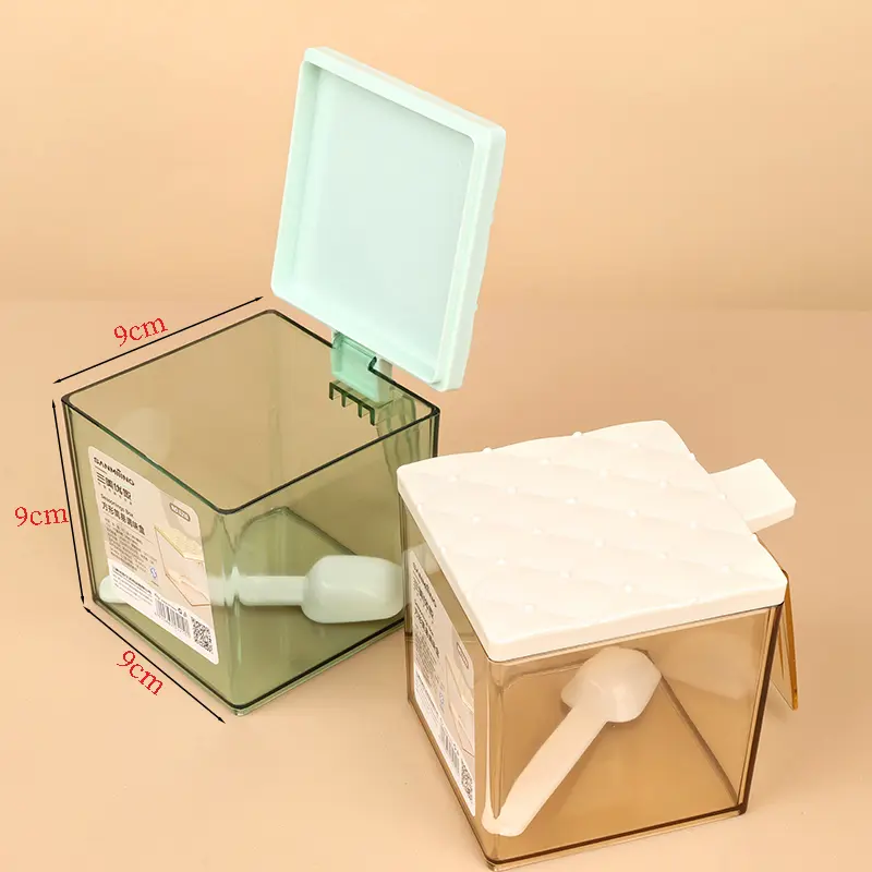 [2160800006] (5210) CONTAINER SEASONING BOX TEMPAT BUMBU KOTAK SERBAGUNA DENGAN SENDOK TAKAR BX24 BX96