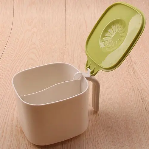 (HT560) KOTAK BUMBU CONTAINER BOX SEASONING BULAT 2 SEKAT BX10 BX160