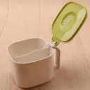 (HT560) KOTAK BUMBU CONTAINER BOX SEASONING BULAT 2 SEKAT BX10 BX160